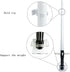 YYST Clear Light Saber Wall Mount Rack with Hardware Included