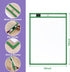 Nezyo 50 Pieces Clear Dry Erase Pockets Reusable Plastic Sleeves Order Folders Teacher Supplies for Classroom (Green)