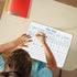 Dry Erase Place Value White Board, 9" x 12" Double Side Table Math Manipulatives Lapboard for Kids Classroom