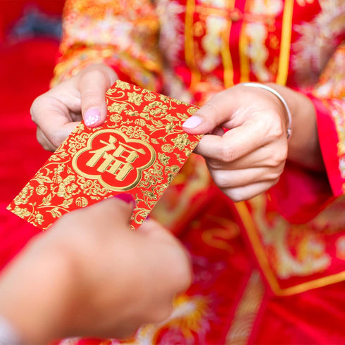 VGOODALL 36PCS Chinese New Year Red Envelopes, 2024 Dragon Year Hong Bao Packet, 6.6x3.5 Inch for Wedding Birthday