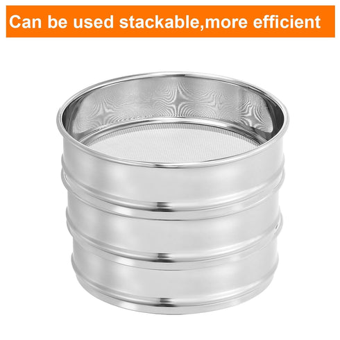 PATIKIL 20 Mesh Lab Sieve, 8" Diameter Test Sieve for Industrial Laboratory, 304 Stainless Steel Wire Cloth