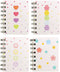 Yansanido Small Spiral Notebook, 4 Pcs 3.14 x 4.13 Inch, 4 Style Design, 80 Sheets - 160 Pages Journals for Study