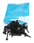 100pcs #6 x 1-3/4" Flat Head Phillips Drywall Screws, Carbon Steel 1022A, Black Phosphate