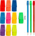 Nicunom 600 Pack Pencil Eraser Caps, 10 Colors Bulk Pencil Top Erasers for School Supplies