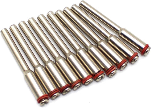 TEMO 10 pc 2 mm Cut Off Wheel Screw Mandrel, 1/8 Inch Shank Holder for Dremel