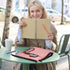 Book Sleeves with Zipper, Travel Book Protector Pouch for Paperbacks & Hardcovers, Washable Carry Case, Pink