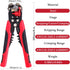 Delgada Wire Stripper Tool and Plier for Stripping Wire from AWG 24-10/0.2-6.0mm