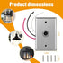 PPZ 2-Pack,Dusk Photocell Sensor for Outdoor Lights w/Wall Plate to Dawn Wire-in Switch Photoelectric Control