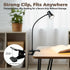 3 10 360 Eye-Caring Clip On Desk Lamp, Color Modes & Brightness LED Reading Light with Clamp, Rotatable Gooseneck