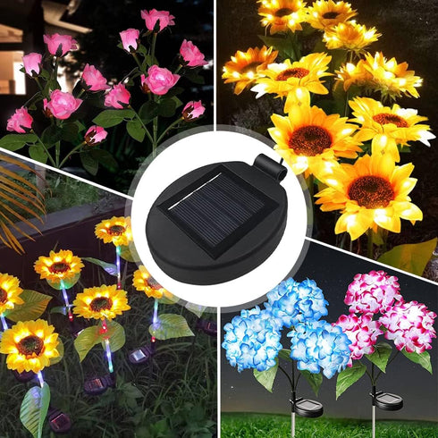 Solar Lantern Light Replacement Top, LED Solar Panel Lantern Lid Replacement for Outdoor Flower DIY Garden Decor (2PCS)