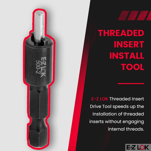 Drive Tool - Optional, Use with 329-3, 329-332, 303-3, 303-332, Silver, Black by E-Z LOK