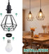 Josojoou 10PCS E26/E27 34/40/40.5mm, Lamp Shade Ring, Three Sizes Lamp Parts, Black Lamp Shade Adapter Ring, Inner