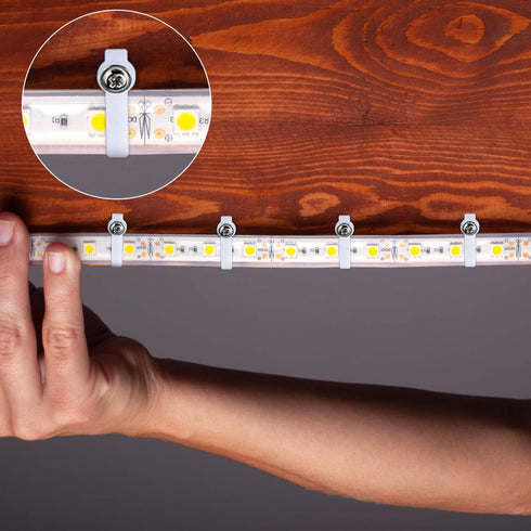 200 200 10 mm 3528/5050 Mudder Pieces LED Strip Light Clips Mounting Bracket Fixing, One Side Fixing Clips with Pieces