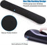 Mouse Pad with Wrist Support, Ergonomic Gel Memory Foam Keyboard Rest, Beautiful Purple Glitter for Office Decoration