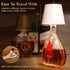 2 Pack 2025 3 Dimming Wine Bottle Lamps, New Color Rechargeable Wireless Bottle Lamps, Bottle Lamp Kit for Liquor