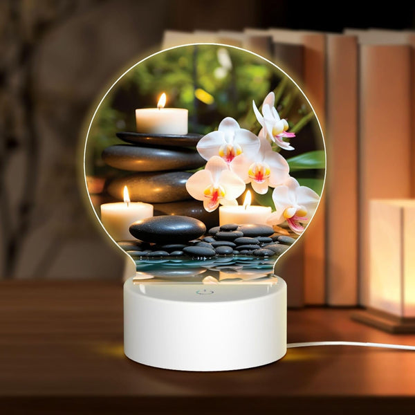 AQRJKHD LED Night Lights for Bedroom, Portable Table Bedside Lamp, Adjustable Warmer Night