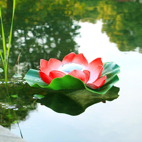 Lotus Solar Outdoor Lights Water Floating Solar Garden Lights Energy-Saving Decorative Light for Yard Decor Landscape