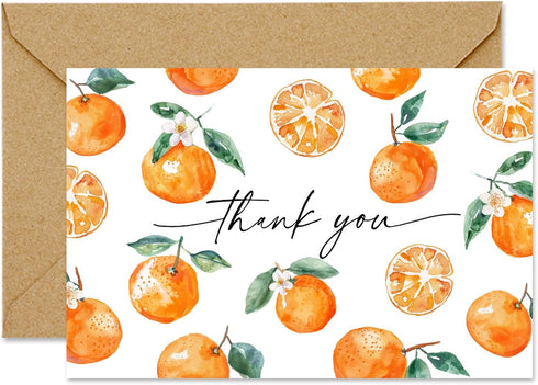 FYSUIMU 50 Pcs Little Cuties Thank You Cards Greeting Cards with Envelopes