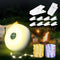 Allspark Camping String Lights Rechargeable, 4 in 1 Quick Storage 32.8FT Outdoor Lights