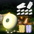 Allspark Camping String Lights Rechargeable, 4 in 1 Quick Storage 32.8FT Outdoor Lights