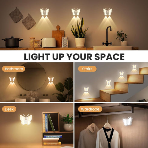 LOFTEK Motion Sensor Night Light, Rechargeable Stair Lights Indoor, Motion Sensor Light Indoor, Battery Operated Night