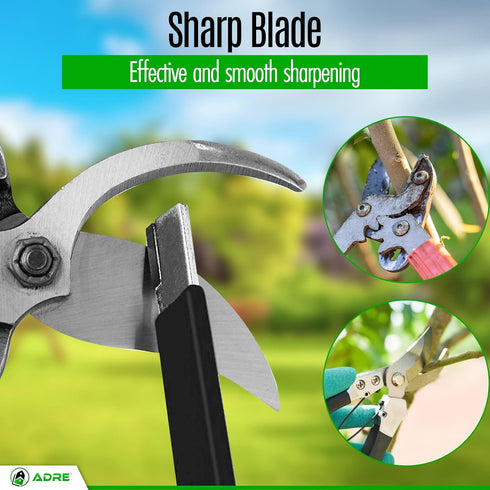 Adre Garden Tool Blade Sharpener, Professional Carbide Knife Sharpener for Gardening Tools, Pocket-Sized