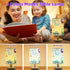 Lonxin-Da 3 Dimmable Dinosaur Kids Table Lamp for Bedroom Kids Bedside Lamp Colors Nightstand Night Light with Cartoon
