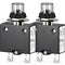 DIYhz Thermal Circuit Breaker 25 Amp Push Button Manual Reset 32V DC 125/250VAC 50/60Hz, 2Pcs with Waterproof Cap
