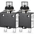 DIYhz Thermal Circuit Breaker 25 Amp Push Button Manual Reset 32V DC 125/250VAC 50/60Hz, 2Pcs with Waterproof Cap