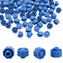 Syringe Luer Lock Cap 100PCS Blue No Needle Luer Lock Caps for Lab Supplies, Feeding Tubes