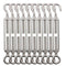 TooTaci M5 Turnbuckle Hook and Eye, 10pcs 304 Stainless Steel Turnbuckles for Cables, Tension Cable Tightener