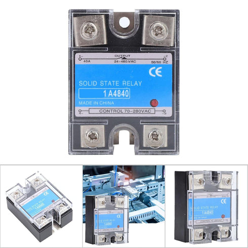 YWBL-WH Solid State Relay, 70-280VAC Input, 24-480VAC Load, AC-AC Electrical Equipment SSR for CNC Machinery (Berm-1