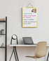 Small Dry Erase White Board, 16" x 12" Portable Aluminum Frame Mini Whiteboard, Magnetic Board for Wall Office Home