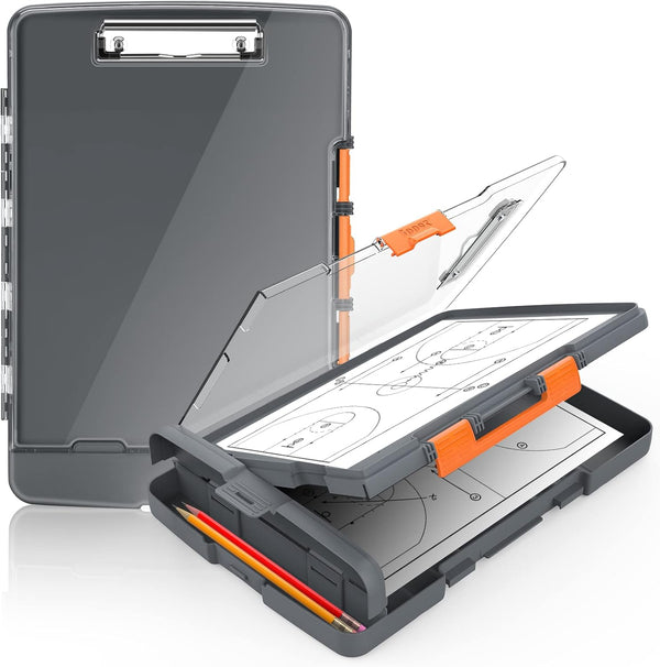 Sooez Original Clipboard with 2 Storage & Pen Holder, Heavy Duty Clip Boards 8.5x11, School Supplies