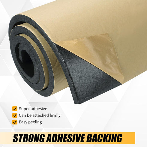 78" (1/2" 16" 78" Long Neoprene Foam Rubber Sheet with Adhesive | Sponge Neoprene, Foam Rubber Sheet, Cut to Multiple