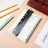 Skrfren 4 Pack A5 6 A5 Set 8.7x1.8 Inch, Holes Page Marker Ruler, Notebook Ruler Pouch Pagefinder Measuring Rulers