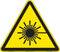 Laser Aperture (FIS6003-)|Plastic 11.20" x 10.00" with Corner Mounting Holes|Triangle ISO Symbol|Sign
