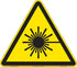 Laser Aperture (FIS6003-)|Plastic 11.20" x 10.00" with Corner Mounting Holes|Triangle ISO Symbol|Sign
