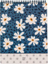 Steel Mill & Co Large Top Spiral Notebook College Ruled, 11" x 8.5" with Durable Hardcover and 160 Lined Pages (Leopard Daisy)