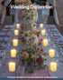 2X Wedding,Table,Outdoor,Pack 12 SHYMERY Flameless Votive Candles,Lasts Longer,Battery Operated LED Tea Lights