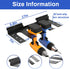 1 Pack, 4 40Lbs Slatwall Power Tool Organizer Cordless Tool Organizer with Drill Holder, Heavy Duty Slat Wall