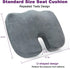AROVAXCJC Gel Memory Foam Seat Cushion: Ergonomic Orthopedic Wedge Cushions for Relief Back Lumbar Spine Coccyx
