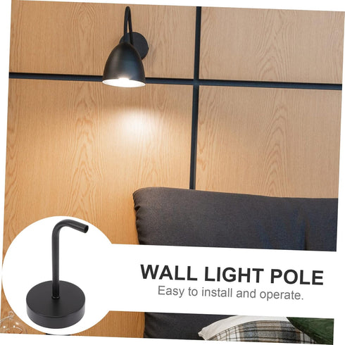 1 Set Elbow Wrought Wall Light Pole Adjustable Swing Arm Wall Sconce for Living Room Bedroom and Office Industrial Lamp