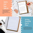 A5 6-Rings 90 8.3x5.5", Rancco Refill Line Paper, Colorful Binder Papers Refill, Filofax Notebook Inserts Refills