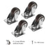 1 Inch Small Caster Wheels for Furniture, Low Profile Casters Set of 4, Total Capacity 90 Lbs