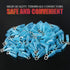 Hilitchi 50Pcs Insulated Nylon Heat Shrink Ring Terminals Electrical Wire Crimp Connector (10, 16-14AWG)