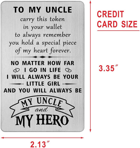 HYHYDHP Niece's Birthday Card for Uncle - Heartfelt Gift for Special Occasions
