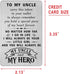 HYHYDHP Niece's Birthday Card for Uncle - Heartfelt Gift for Special Occasions
