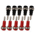 BQLZR 2mm Step Type Multimeter Detect Probe Binding Post Banana Jack Socket Panel Mount, Pack of 10