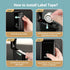X1 Portable Bluetooth Mini Label Maker Machine with Tape, Rechargeable Thermal Small Sticker Maker, Black for